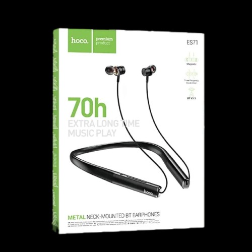 Hoco ES71 Platinum Neck -Mounted BT Sport Earphones Black